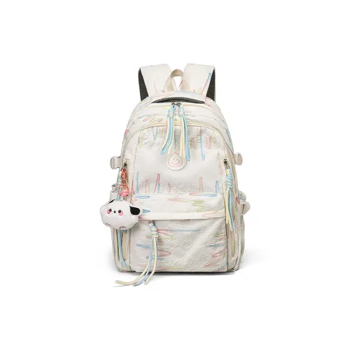 OUBOTE Ткань Рюкзак Стандартный Женский Экрю