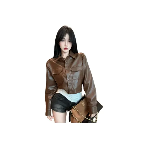 LAKESI Женские Кожаные Куртки