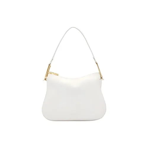 COCCINELLE Magie Коровья кожа крупнозернистая Сумка через плечо Маленькая Женская Белая