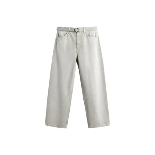 ZARA Серый Зеленый Мужские Джинсы