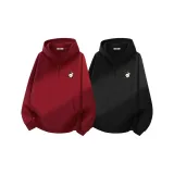 [Дышащий хлопок, мягкий, удобный] Бордовый (B Панда-гурман Логотип на груди) + Черный (B Панда-гурман Логотип на груди)