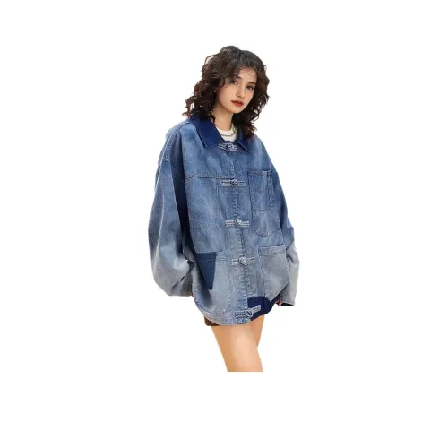 PISYPOX Синий Унисекс Джинсовые куртки