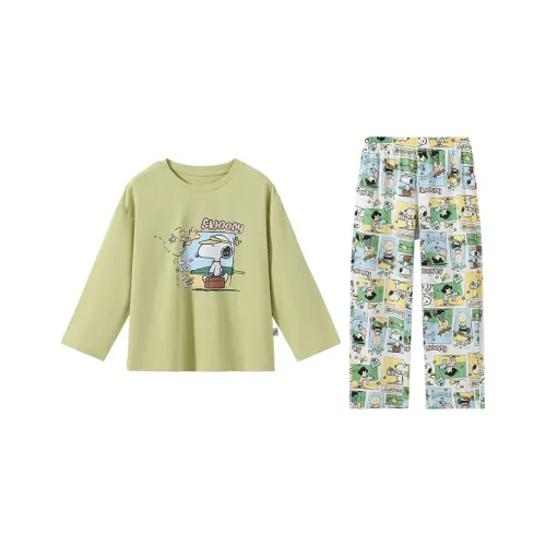 SNOOPY Зеленый цвет ростока Школьный возраст Lounge Набор