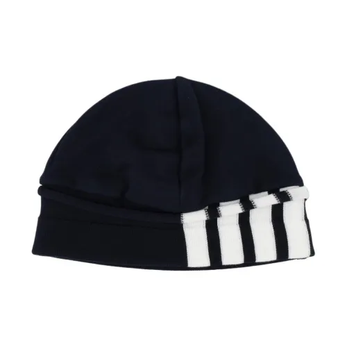THOM BROWNE· Хлопковая ткань Шапки-бини Мужской Темно-синий
