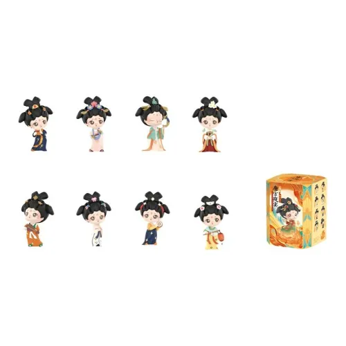 POP MART Ночной пир в дворце династии Тан Музыкальный Sheng PING Слепые коробки