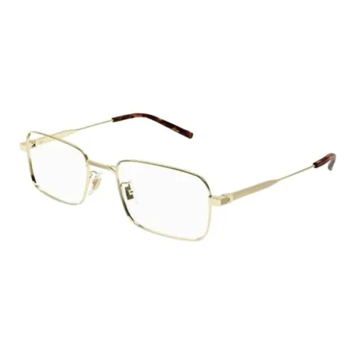 Dunhill Титан Прямоугольные Оправы для очков Мужские Золотые
