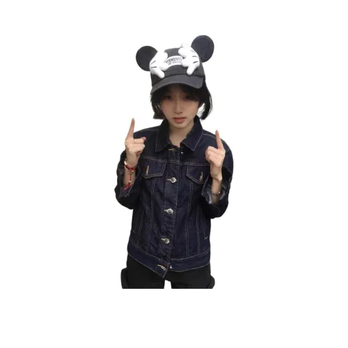 HKPXR Джинсовый синий Женская Джинсовая Куртка