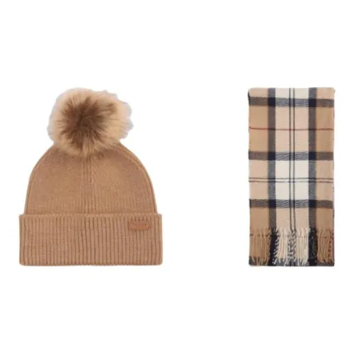 BARBOUR Вискоза Шапки-бини Женские Коричневый