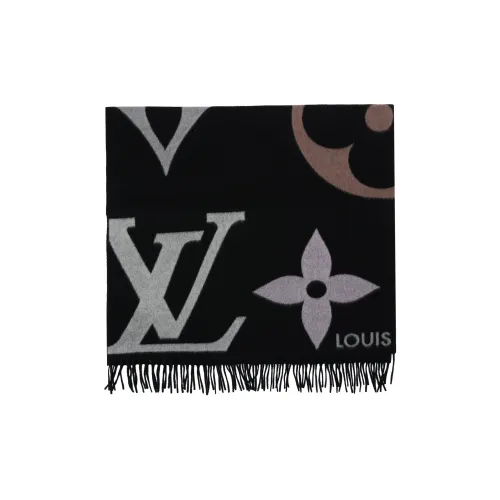LOUIS VUITTON Вязаные шарфы Унисекс Черный