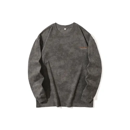 QIANJINNIU Кованое железо серый цвет унисекс футболки