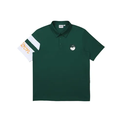 Malbon Golf Collaboration Зеленая Мужская Поло