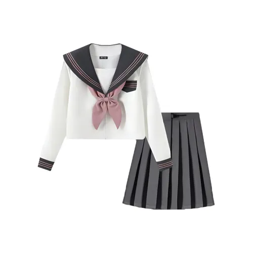 RTTO Комплект с юбкой Женская Белая и Розовая