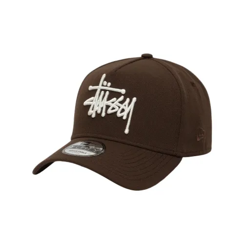 Stussy x New Era Полиэстер Кепки Унисекс Коричневый