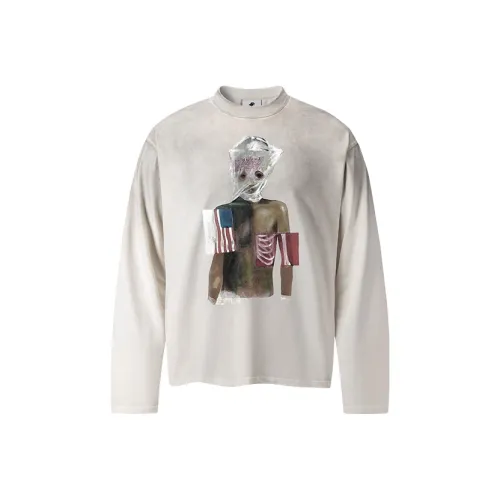 FOR FEAR THAT Дымчатый Белый Унисекс T-рубашки