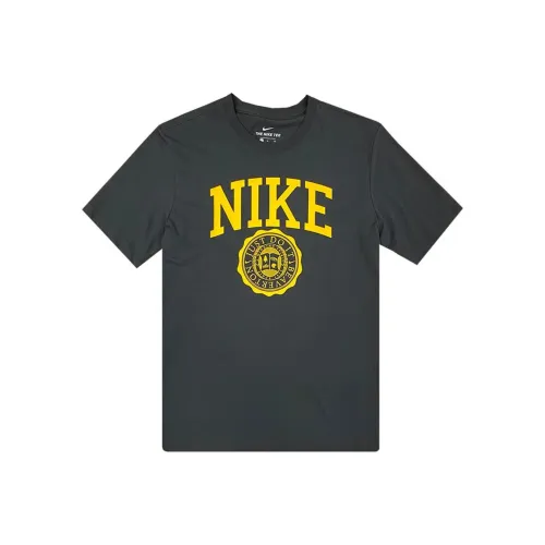 Nike Черный Серый Цвет Мужская Футболка