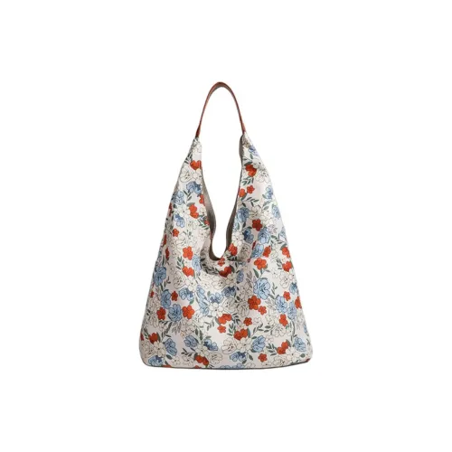 NOMK Холст Тоут Сумка Плечевая Сумка Стандартная Женская Экрю