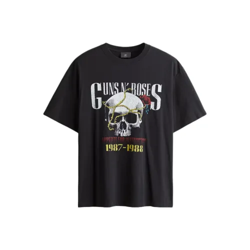 H M Черные Мужские T-рубашки