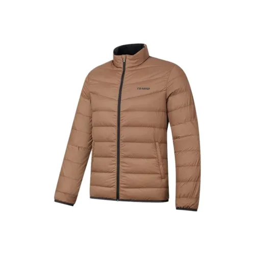 QIAODAN Ванильный Коричневый Мужской Пуховик