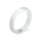 Белый браслет с глазурью в форме глаза кошки