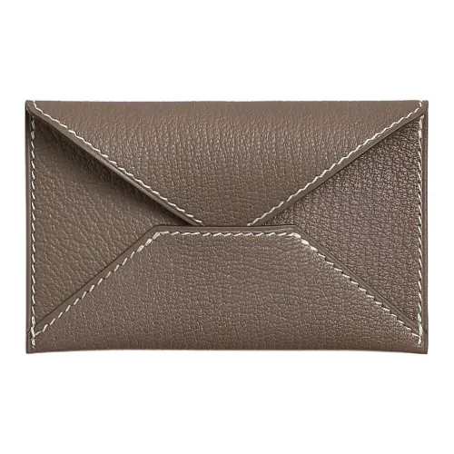 HERMES Mysore Шевро Конверт Сумка Клатч Женская 18 ÉToupe Слон Серый