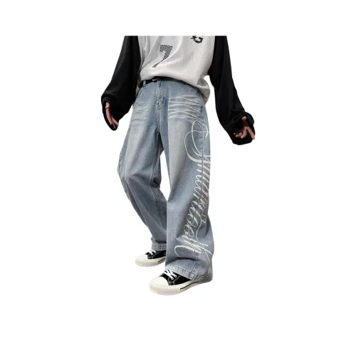 BAOMIKA Blue Unisex Jeans BAOMIKA Синий Унисекс Джинсы