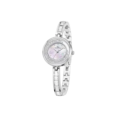 Disney Mermaid Series Кварцевый механизм Сплав Ремешок Часы Женские Жемчужная раковина Циферблат