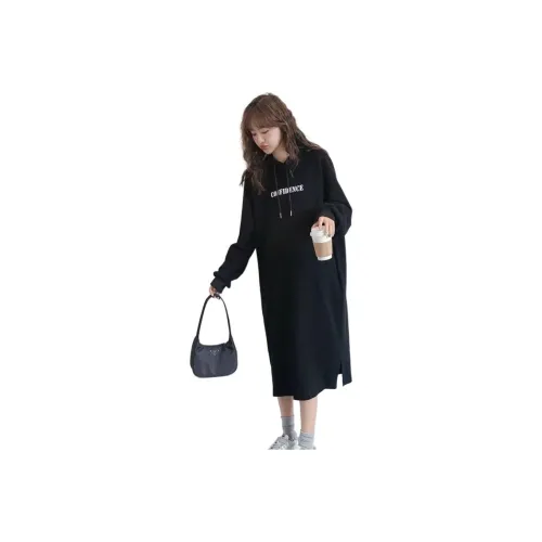 STYUW Длинное платье с длинным рукавом женское