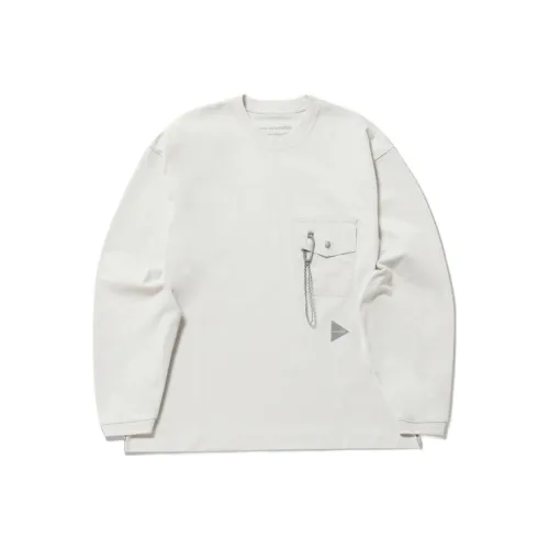 And Wander FW25 Heavy Cotton Pocket LS T-Shirt Unisex Анд Вандер FW25 Heavy Хлопок Карман LS Рубашка Унисекс