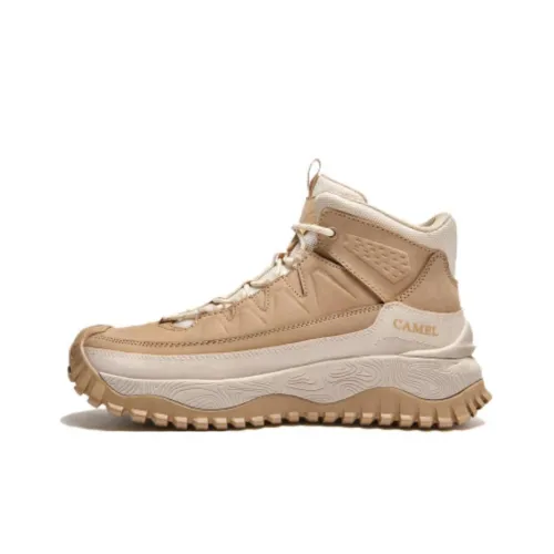CAMEL Slip-resistant Abrasion-resistant High Top Hiking Shoes Men's CAMEL Противоскользящие Износостойкие Высокие Кроссовки для активного отдыха Мужские