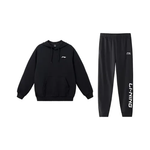 Лайнер Повседневная Спортивная Одежда Унисекс Черный + Черный