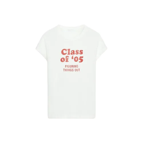 ZARA Белый Красный Женские T-рубашки