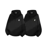 [Дышащий хлопок, удобный] Черный (B Панда-гурман Логотип на груди) + Черный (B Панда-гурман Логотип на груди)