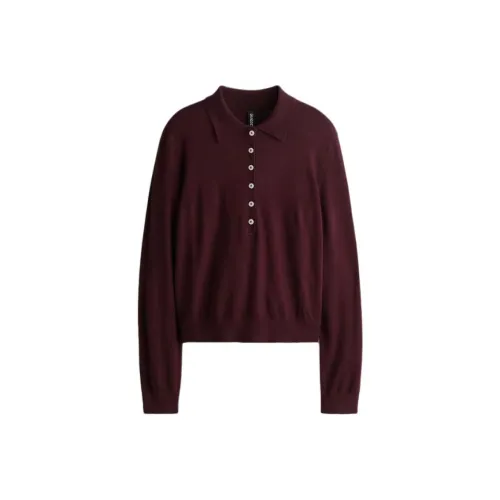 H M Бургунди Женское Поло