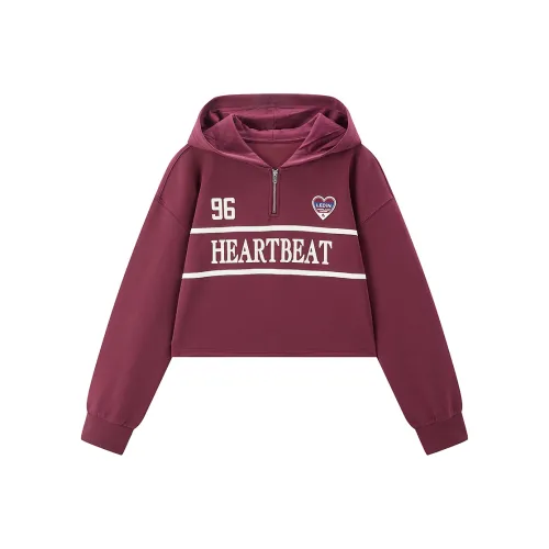 LEDIN Темный гранатовый красный в наличии женские свитшоты