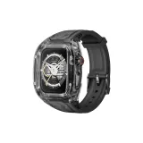 Прозрачная черная рамка + черные линзы