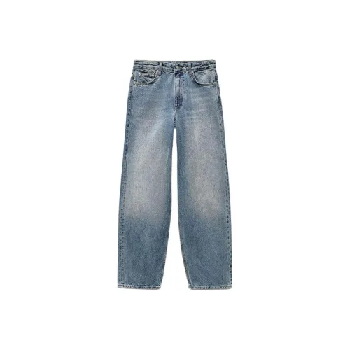 ZARA ZW Series Светло-синие Женские Джинсы