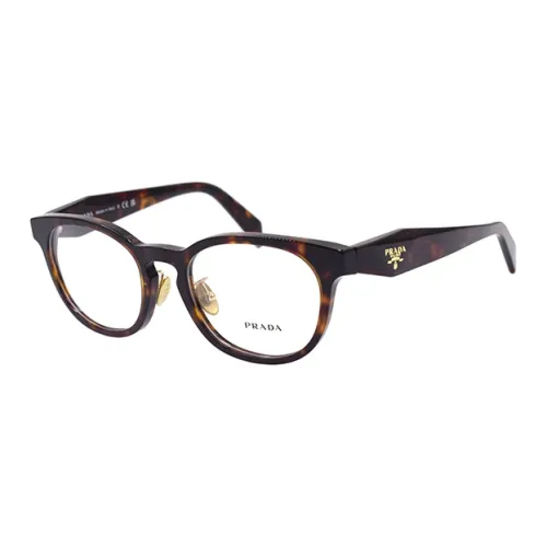 PRADA Пластиковая оправа Круглый OPTICAL Очки Женские Черепаховый