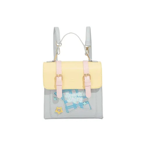 Juju Jimmy ПУ (полиуретан) Рюкзак Синий Белый