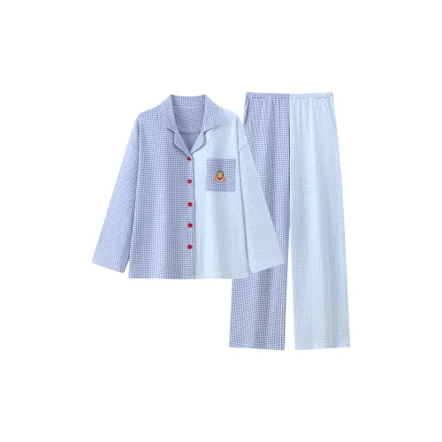 Gongdie Синий Женские Пижамные Комплекты