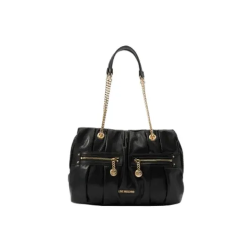 LOVE MOSCHINO Полиуретан Сумка через плечо Женская Черная