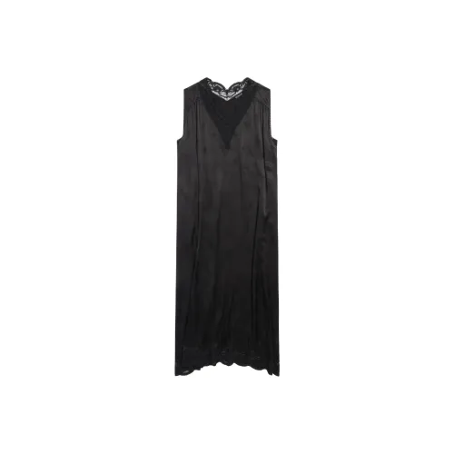 Balenciaga SS24 Sleeveless Dress Regular Fit Women's Obsidian Black Баленсиага SS24 Без рукавов Платье Регулярный крой Женский Обсидиан Черный