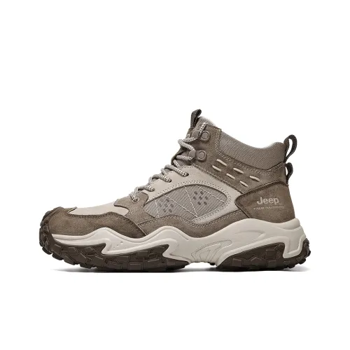 JEEP Устойчивый к истиранию MID Топ Альпинизм Походная обувь Мужская