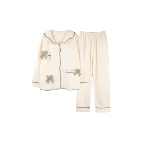 Pretty lady Айвори Белый Женский Пижамный Комплект