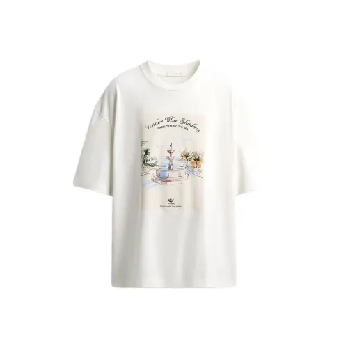 ZARA Белая Мужская T-рубашка