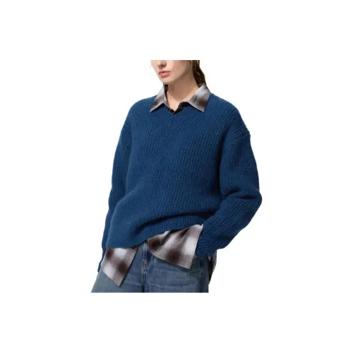 UNIQLO Темно-синие женские свитеры