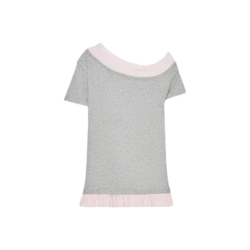 ZARA Зебра с принтом серые женские T-рубашки