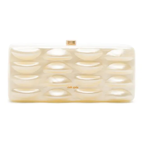 CULT GAIA Акриловый клатч женский цвет слоновая кость