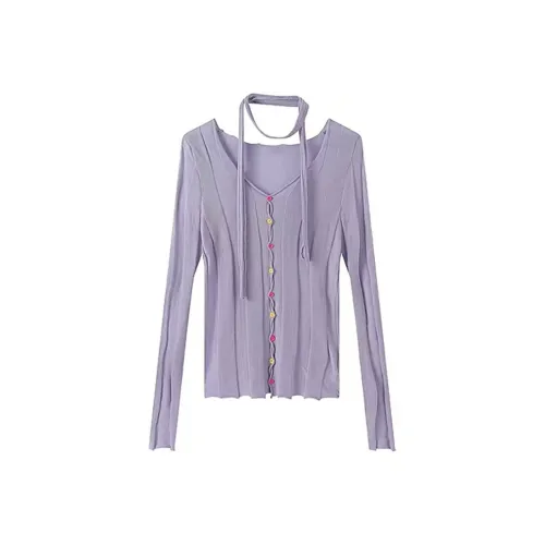 KYKW Фиолетовый Женский Трикотаж