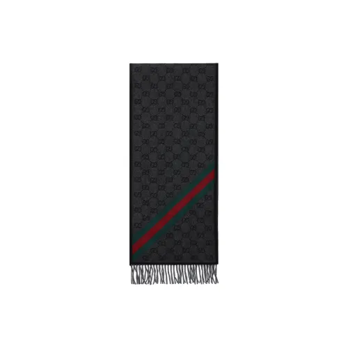 GUCCI Шерпа из шерсти Унисекс Черный Серый