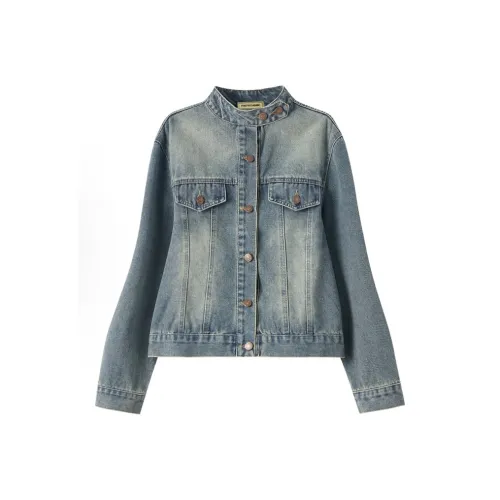 Yvetteclassic Denim Jacket Unisex Blue Yvetteclassic Деним Куртка Унисекс Синий